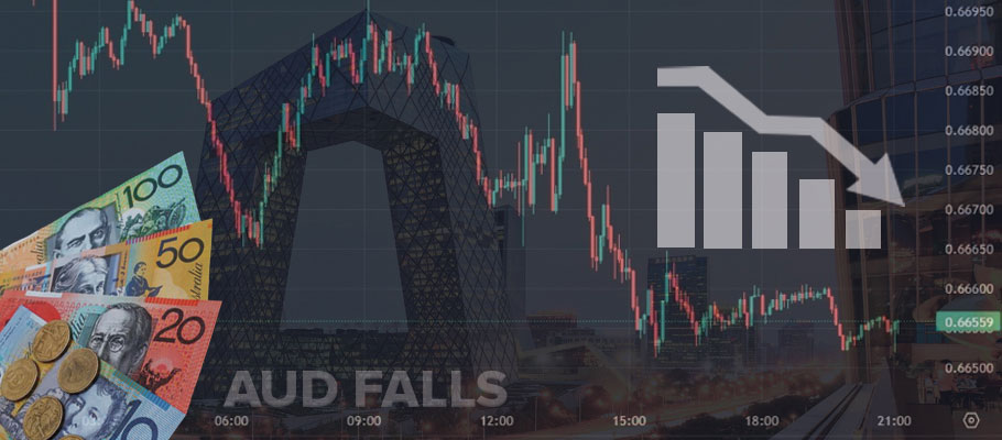 AUD Slips on Negative Import Data From Beijing