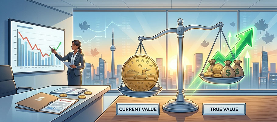 Scotiabank Says the Loonie (CAD) is Undervalued