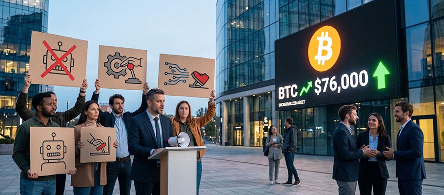 Bitcoin Benefits From Calls for AI Slowdown