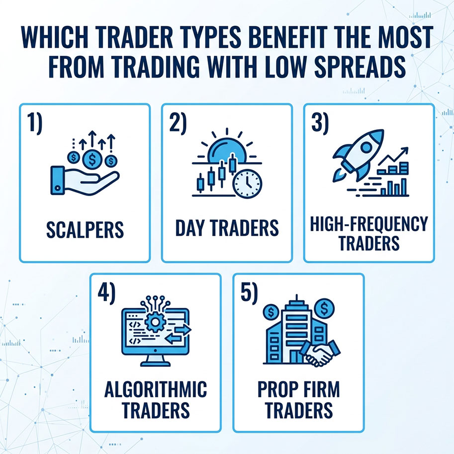 Infographics: Which Trader Types Benefit the Most from Trading with Low Spreads