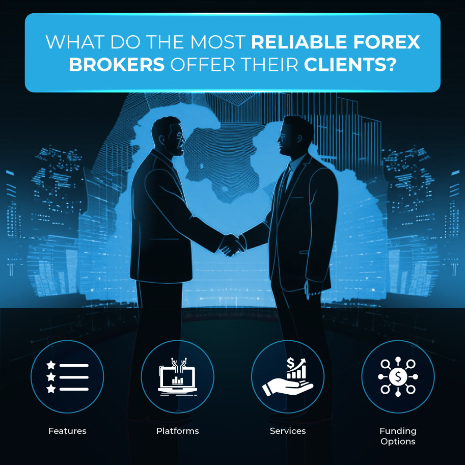 Infographics: What do the most reliable forex brokers offer their clients?